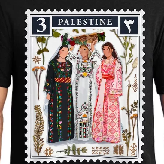 Palestine Stamp Retro Palestine Women Pajama Set