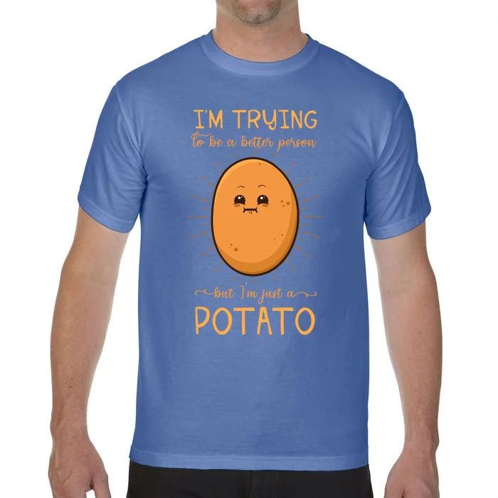 Potato Spud Root Vegetable Tater Vegan Lover Keto Gift Idea Meaningful Gift Comfort Colors T-Shirt