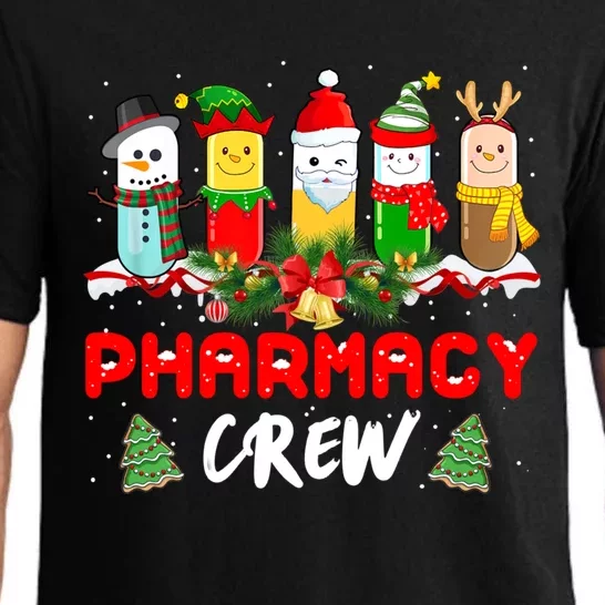 Pills Snow Reindeer Santa Claus Pharmacy Crew Christmas Gift Pajama Set