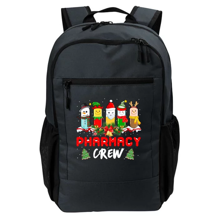 Pills Snow Reindeer Santa Claus Pharmacy Crew Christmas Gift Daily Commute Backpack