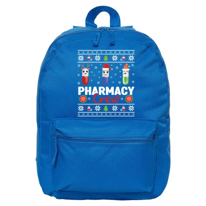 Pills Snow Reindeer Santa Claus Xmas Pharmacy Crew Meaningful Gift 16 in Basic Backpack