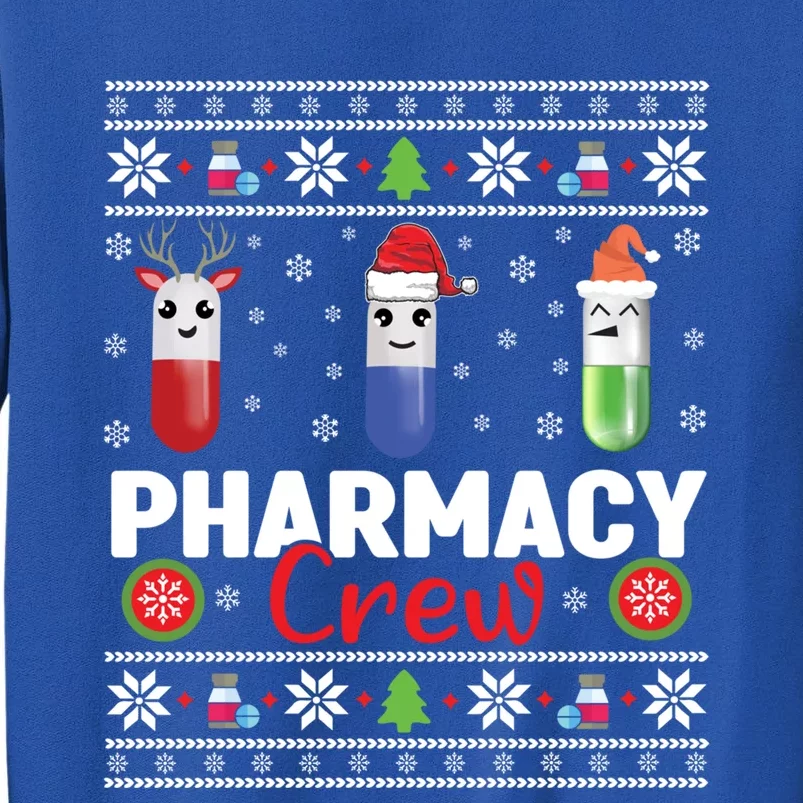 Pills Snow Reindeer Santa Claus Xmas Pharmacy Crew Meaningful Gift Tall Sweatshirt