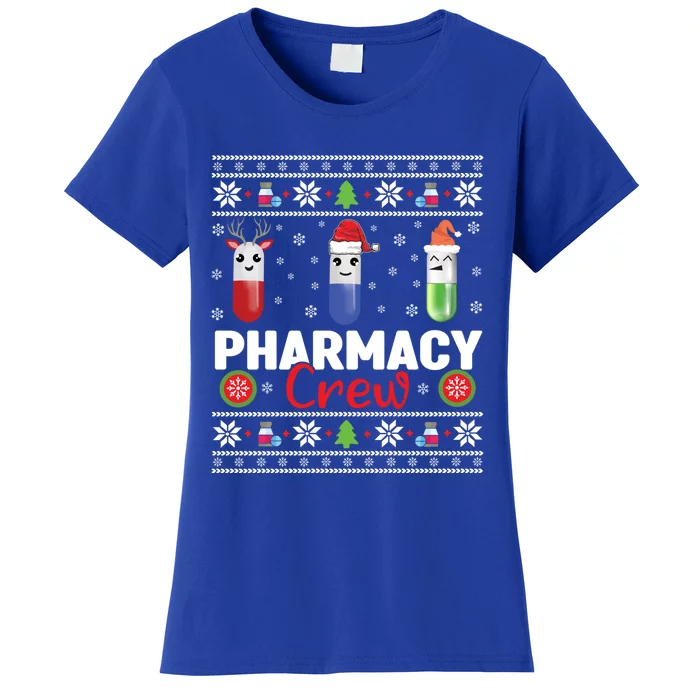 Pills Snow Reindeer Santa Claus Xmas Pharmacy Crew Meaningful Gift Women's T-Shirt