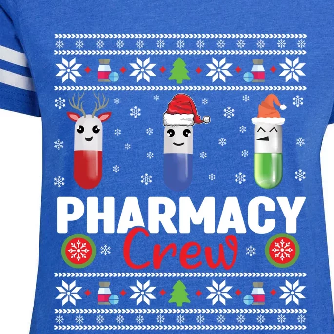 Pills Snow Reindeer Santa Claus Xmas Pharmacy Crew Meaningful Gift Enza Ladies Jersey Football T-Shirt