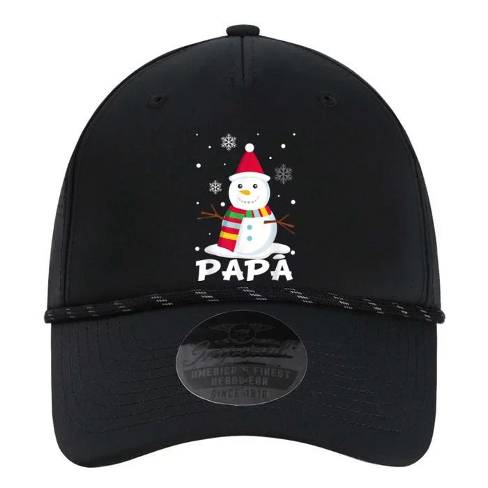 Papa Snowman Santa Funny Christmas Matching Family Gifts Performance The Dyno Cap