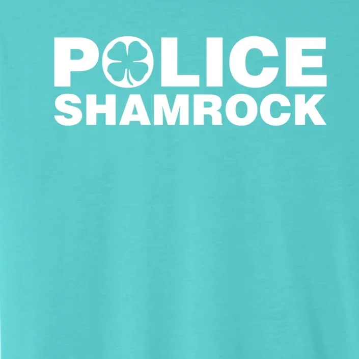 Police Shamrock St Patrick's Day Gift ChromaSoft Performance T-Shirt