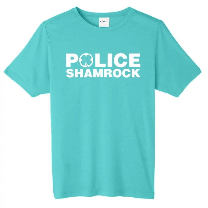 Police Shamrock St Patrick's Day Gift ChromaSoft Performance T-Shirt