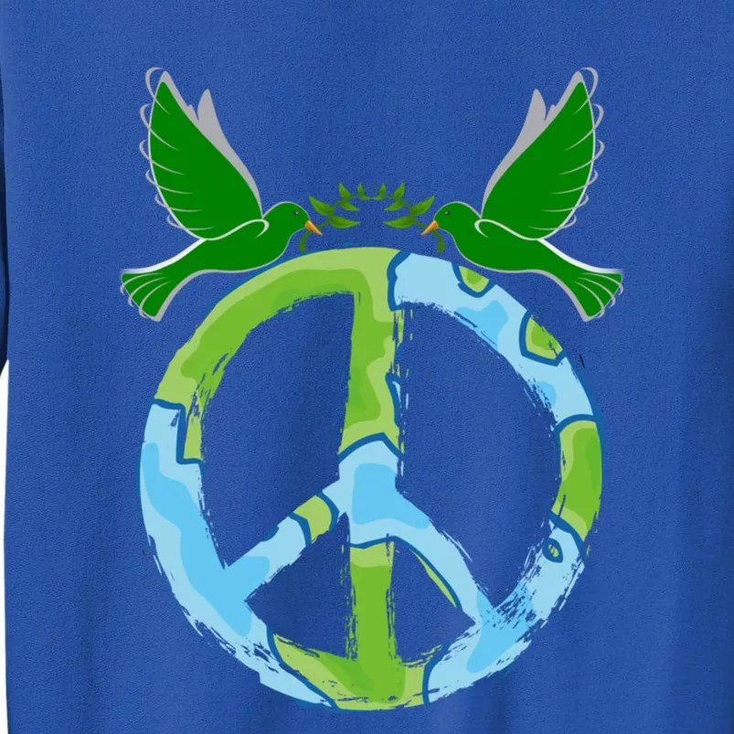 Peace Sign Symbol Peace And Love For The World Peace Ll Gift Tall Sweatshirt