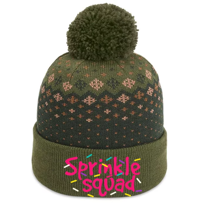 Pink Sprinkle Squad Cookie Donut Cupcakes Sprinkles Lovers The Baniff Cuffed Pom Beanie