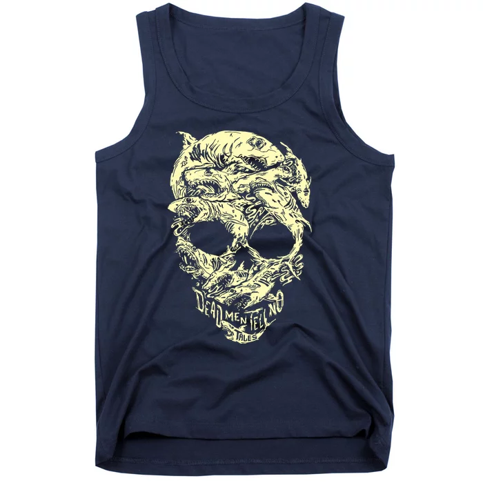 Pirates Shark Skull Tank Top