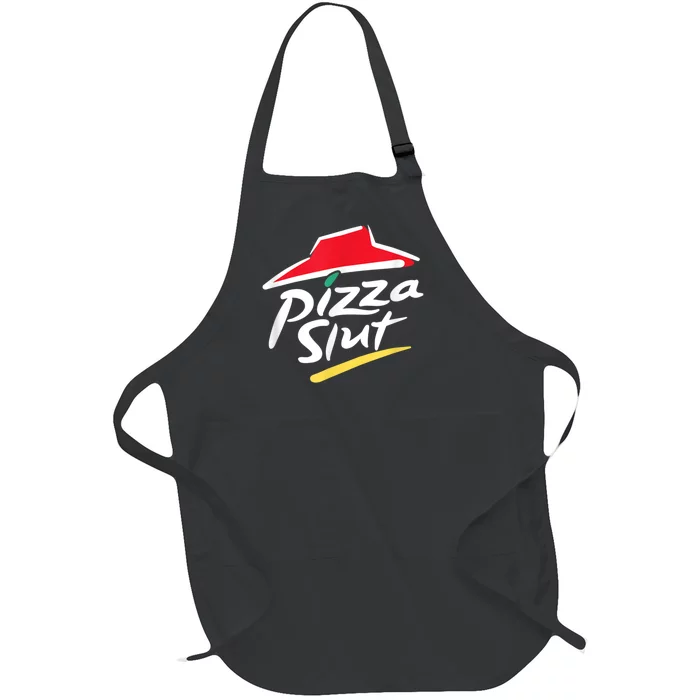 Pizza Slut Spoof Parody Full-Length Apron With Pocket