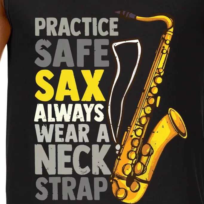 Practice Safe Sax Funny Saxophone Player Jazz Musician Gift Comfort Colors® Tank Top