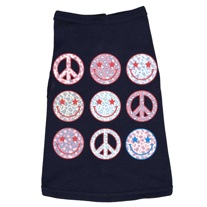 Peace Sign Smile Face, Fourth Of July Graphic, Plus Size Shirt For Men Women Boy Doggie Tank