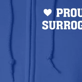 Proud Surrogate Surrogacy Love Heart Gift Full Zip Hoodie