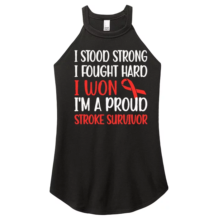 Proud Stroke Survivor Stroke Awareness Stroke Warrior Women’s Perfect Tri Rocker Tank