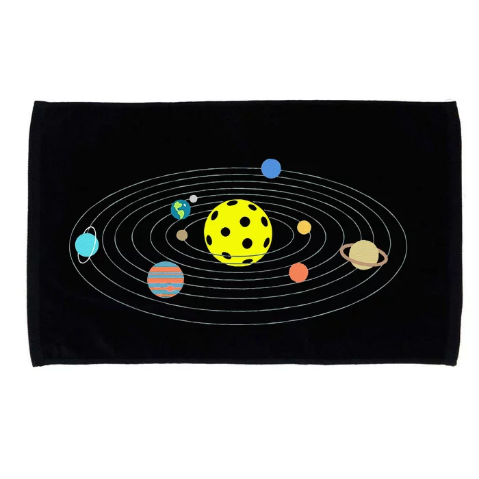 Pickleball Solar System Microfiber Hand Towel