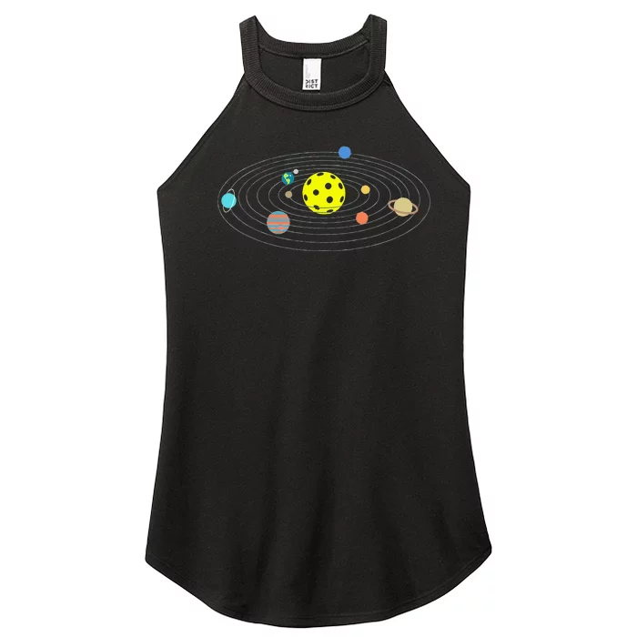 Pickleball Solar System Women’s Perfect Tri Rocker Tank