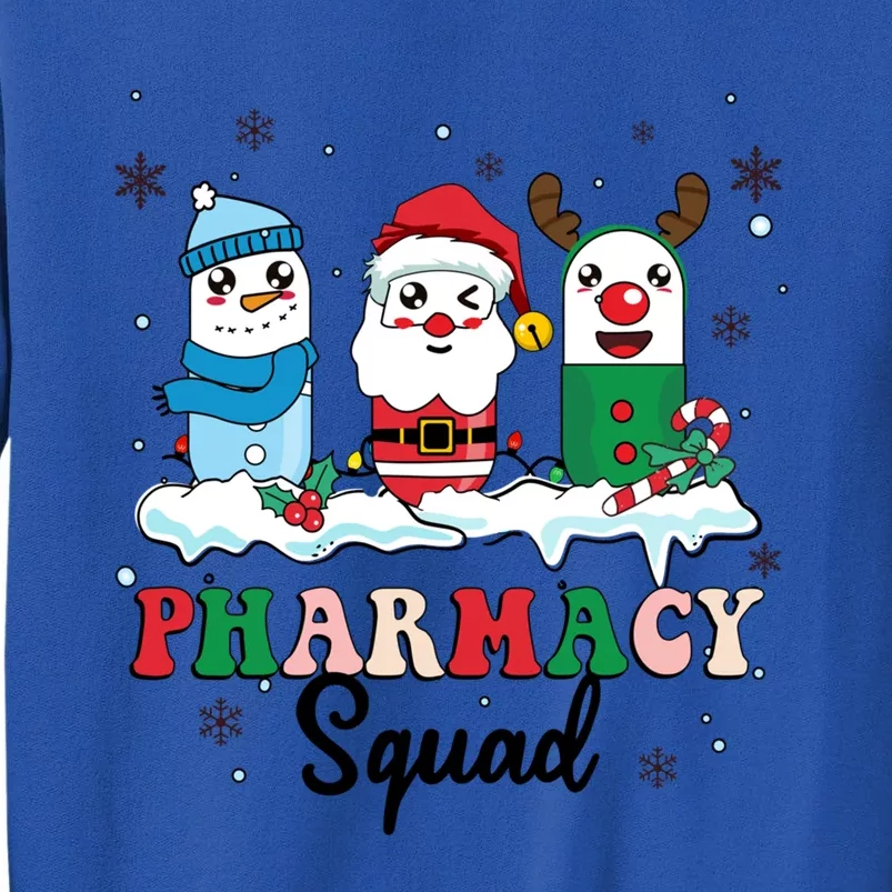 Pharmacy Squad Santa Snow Reindeer Xmas Medicine Pills Gift Tall Sweatshirt