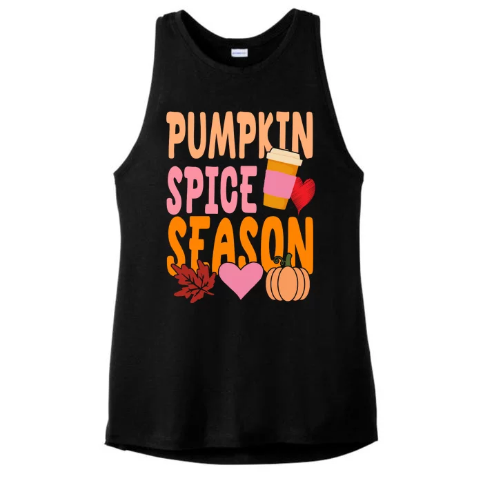 Pumpkin Spice Season Ladies Tri-Blend Wicking Tank