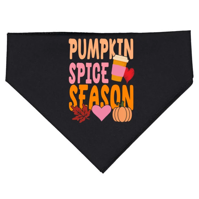 Pumpkin Spice Season USA-Made Doggie Bandana