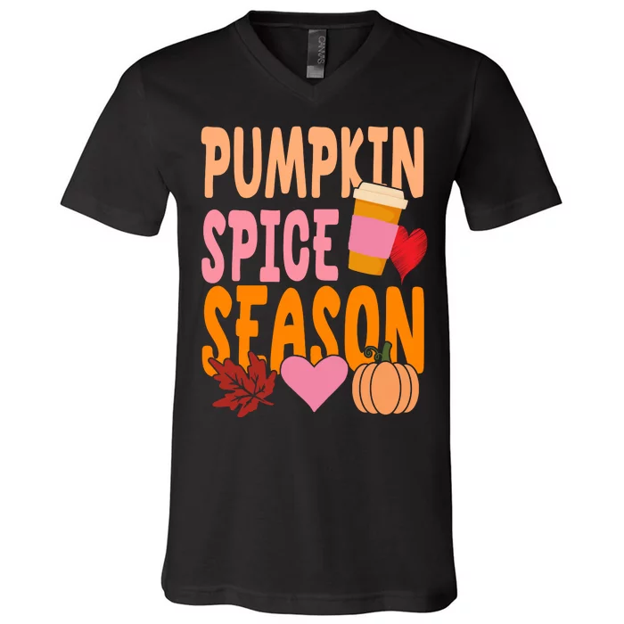 Pumpkin Spice Season V-Neck T-Shirt