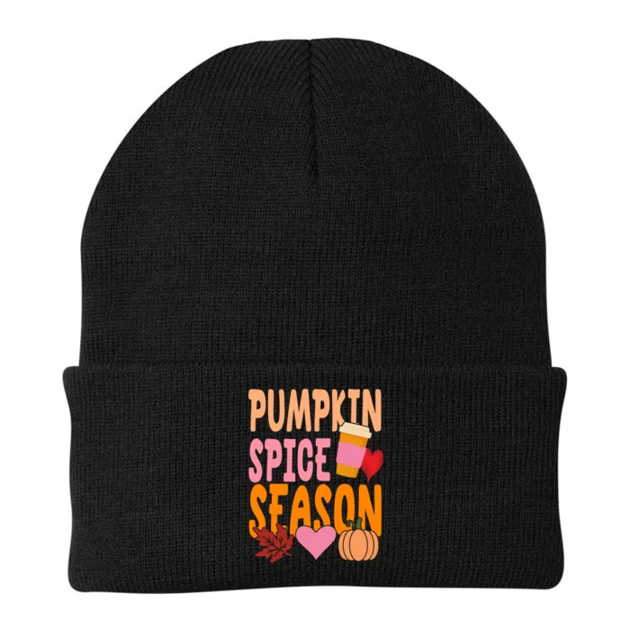 Pumpkin Spice Season Knit Cap Winter Beanie