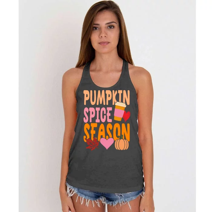 Pumpkin Spice Season Women's Knotted Racerback Tank