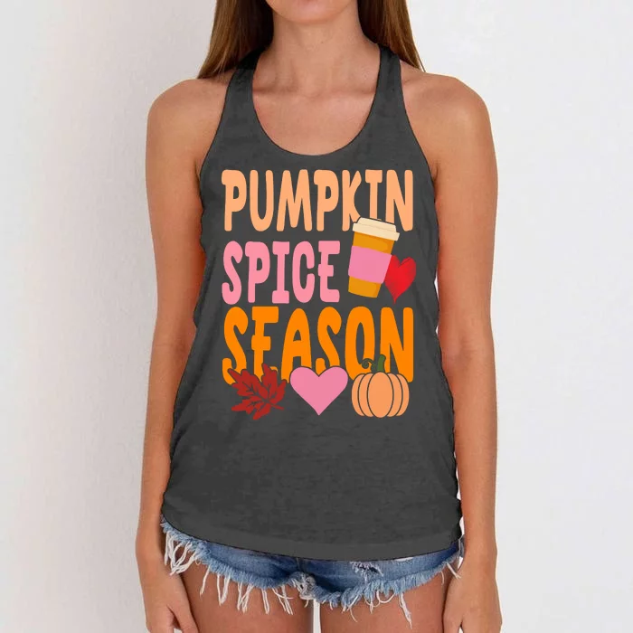 Pumpkin Spice Season Women's Knotted Racerback Tank