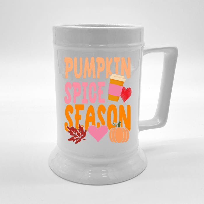 Pumpkin Spice Season Front & Back Beer Stein