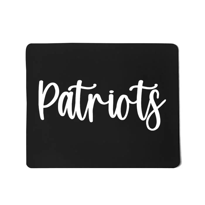 Patriots School Spirit Team Mascot Game Night Mousepad