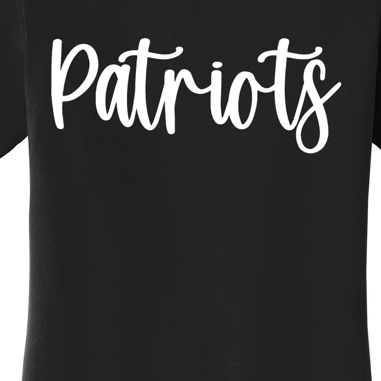 Patriots School Spirit Team Mascot Game Night Women's T-Shirt