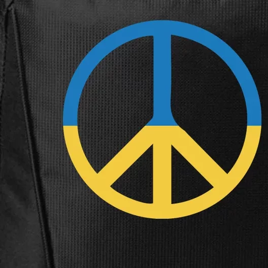 Peace Sign Stand With Ukraine Supporting Ukrainians City Backpack