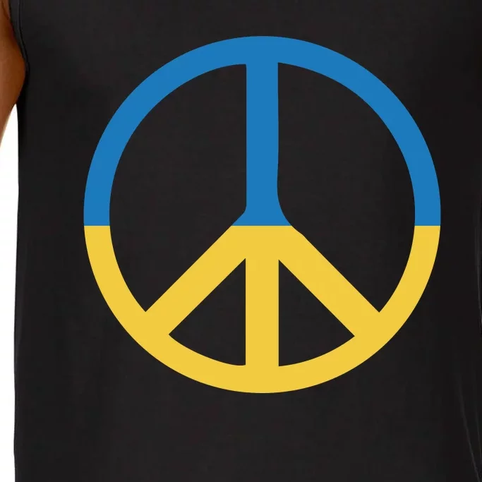 Peace Sign Stand With Ukraine Supporting Ukrainians Comfort Colors® Tank Top