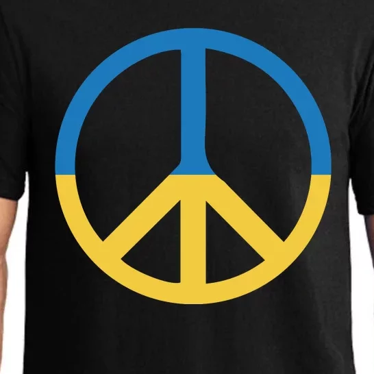 Peace Sign Stand With Ukraine Supporting Ukrainians Pajama Set