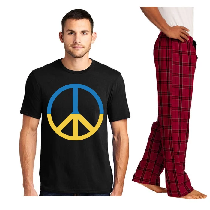 Peace Sign Stand With Ukraine Supporting Ukrainians Pajama Set