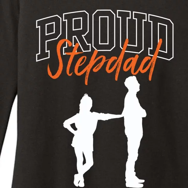 Proud Stepdad Stepfather Fathers Day Step Dad Sayings Father Gift Womens CVC Long Sleeve Shirt