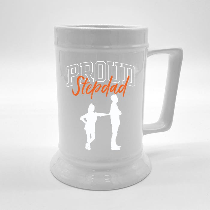 Proud Stepdad Stepfather Fathers Day Step Dad Sayings Father Gift Front & Back Beer Stein