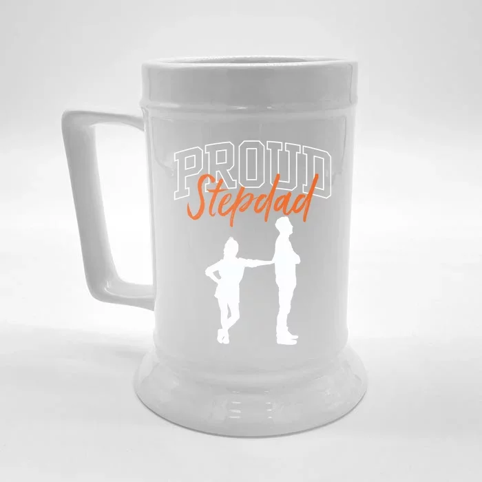 Proud Stepdad Stepfather Fathers Day Step Dad Sayings Father Gift Front & Back Beer Stein