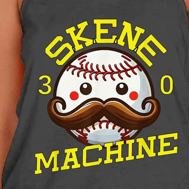 Paul Skenes Skene Machine Pittsburgh Baseball Gift Women's Knotted Racerback Tank