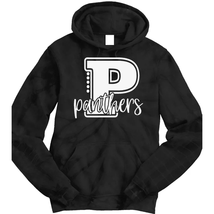 Panther School Sports Fan Team Spirit Tie Dye Hoodie