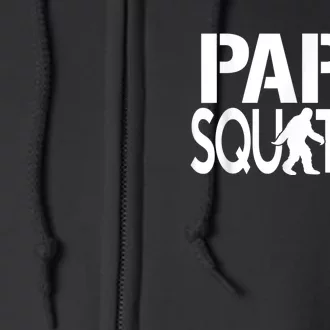 Papa Squatch Shirt Gifts For Dad Sasquatch Bigfoot Full Zip Hoodie