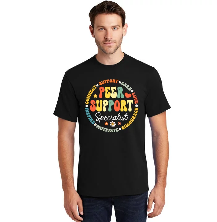 Peer Support Specialist Life Appreciation Week School Tall T-Shirt