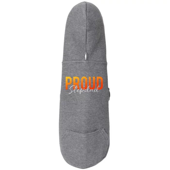 Proud Stepdad Step Dad Stepfather Step Father Bonus Dad Gift Doggie 3-End Fleece Hoodie