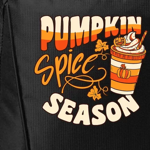 Pumpkin Spice Season Latte Coffee Fall Autumn Funny City Backpack