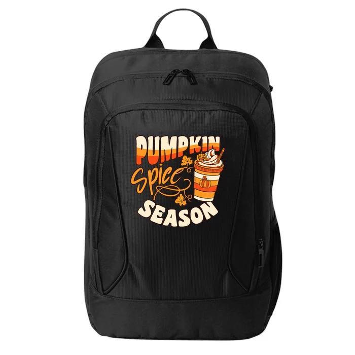 Pumpkin Spice Season Latte Coffee Fall Autumn Funny City Backpack