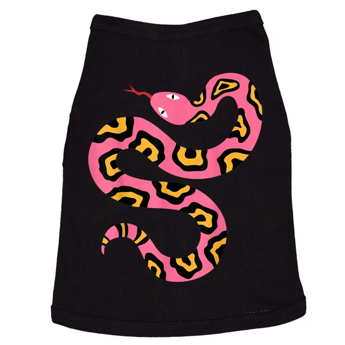 Pink Snake Sky Herpetologist Reptile Python Lover Doggie Tank