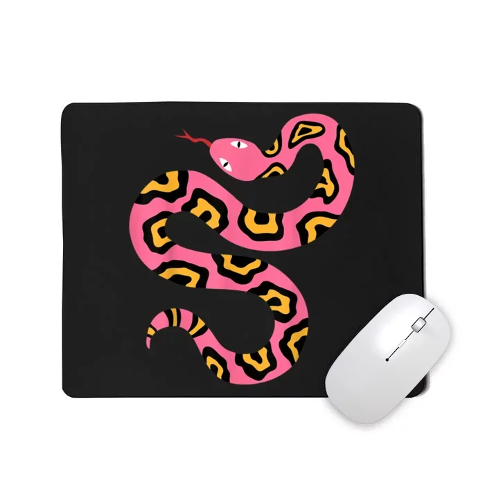 Pink Snake Sky Herpetologist Reptile Python Lover Mousepad