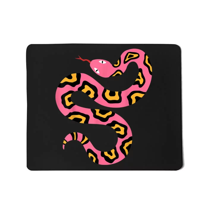 Pink Snake Sky Herpetologist Reptile Python Lover Mousepad