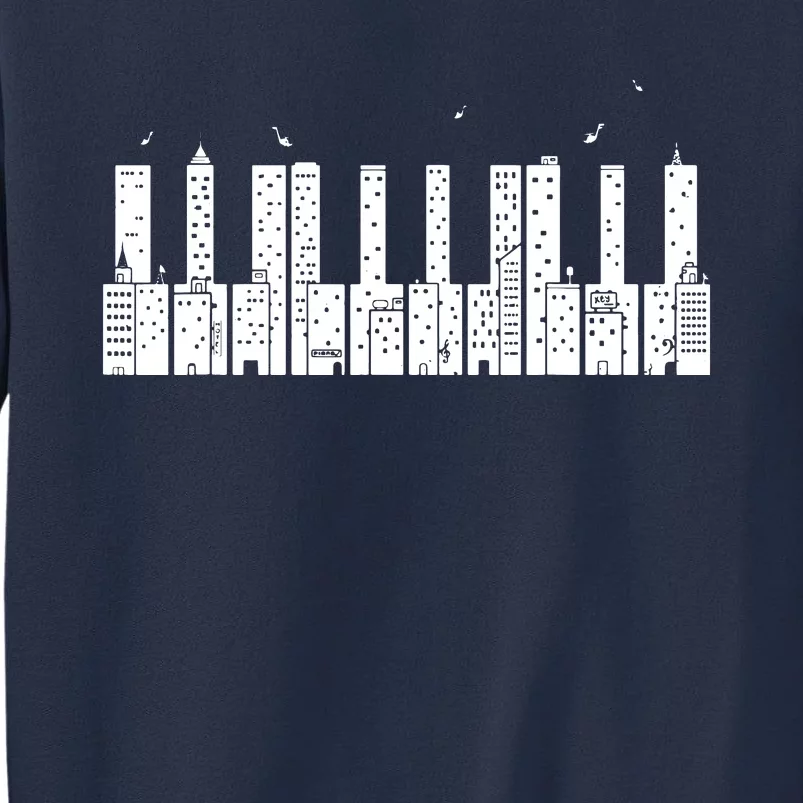 Piano Shirts Skyline Keyboard Music Sweatshirt