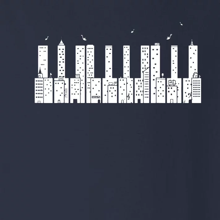 Piano Shirts Skyline Keyboard Music Toddler Long Sleeve Shirt